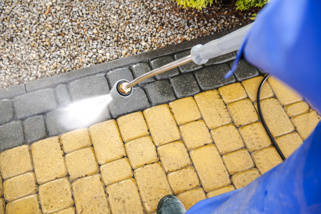 Driveway Bricks Washing